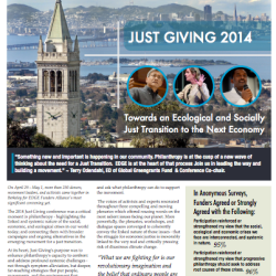 Recapitulación de Just Giving 2014