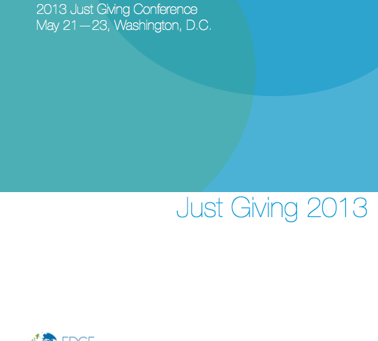 Rapport de la conférence Just Giving 2013