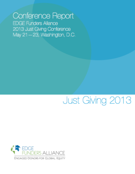 Informe de la Conferencia Just Giving 2013