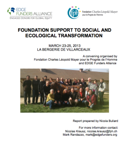 2013 La Bergerie Convening Report