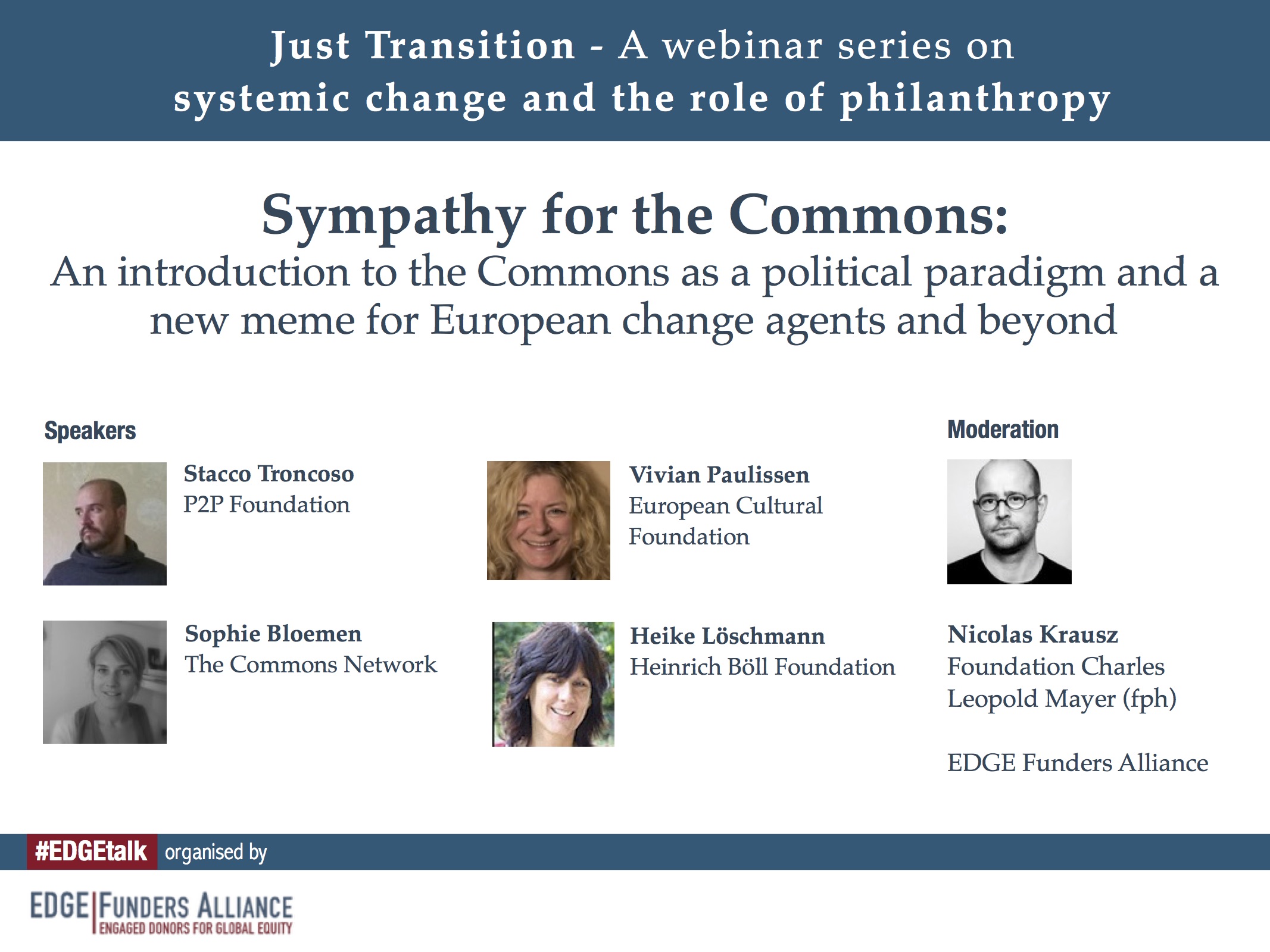 Sympathy for the Commons: first #EDGEtalk of Just Transition webinar series