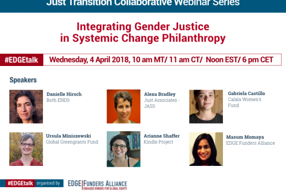 JTC Webinar: Integrating Gender Justice in Systemic Change Philanthropy