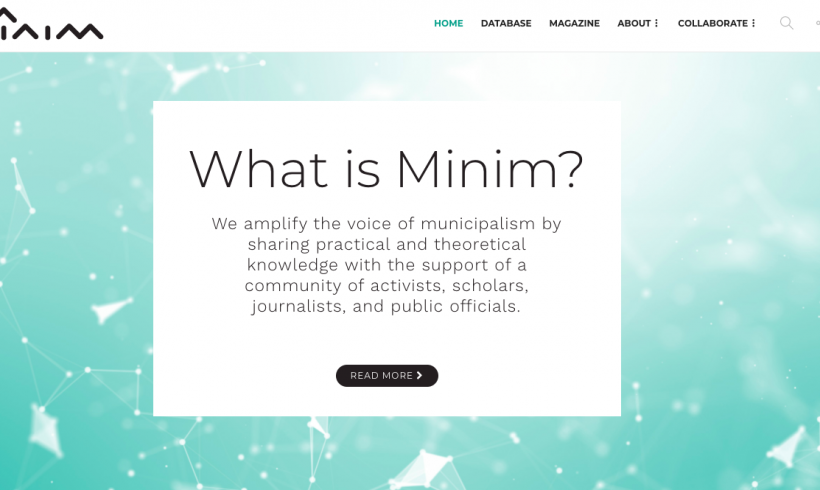 Lançamento de um observatório de conhecimento sobre municipalismo - Minim