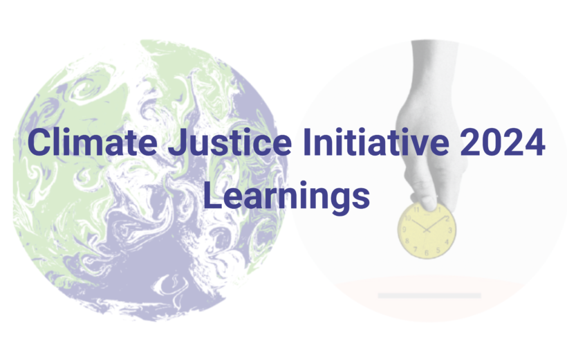 Climate Justice Learnings 2024 (ongoing)