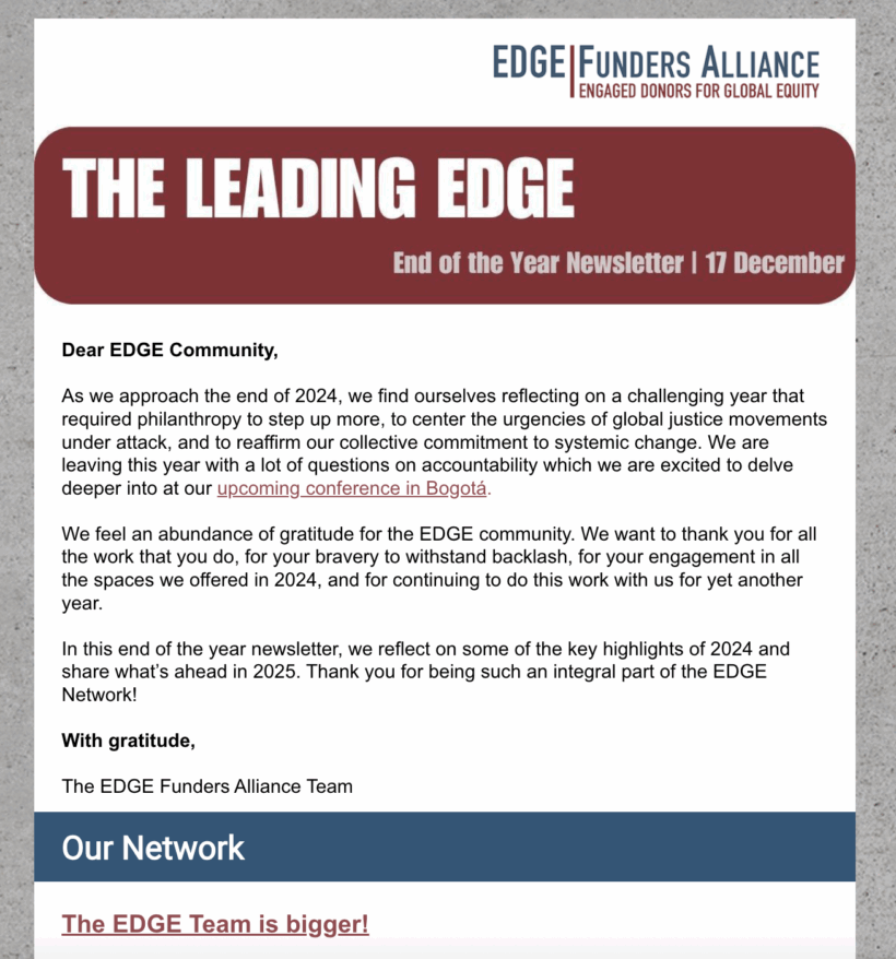The EOY Leading EDGE – December 2024